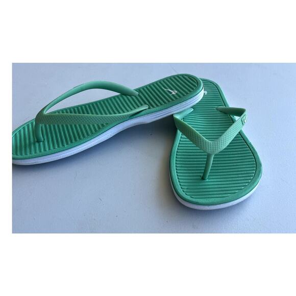 Nike Solarsoft soft lime Flip Flops, women's size 7 - Picture 3 of 6